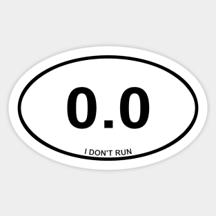 Non Runner Sticker